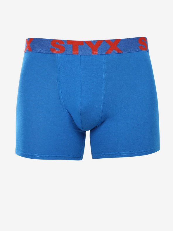 Styx Modré pánske boxerky Styx