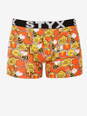 Styx Oranžové pánske vzorované boxerky Styx