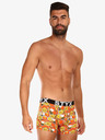 Styx Oranžové pánske vzorované boxerky Styx