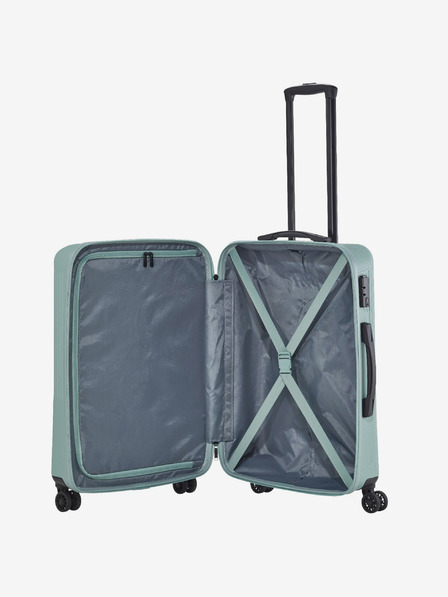 Travelite Sada troch svetozelených kufrov Travelite Bali S,M,L Mint