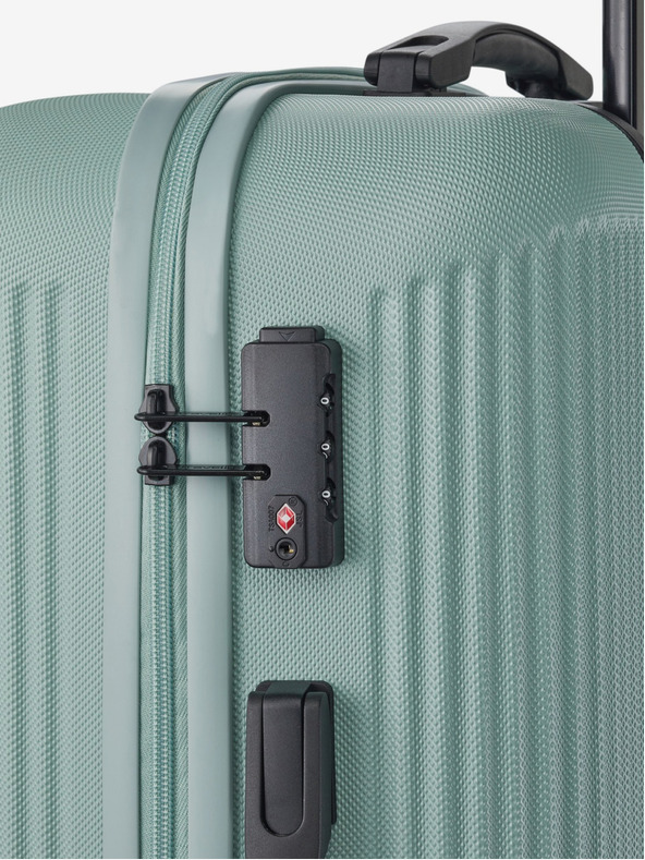 Travelite Sada troch svetozelených kufrov Travelite Bali S,M,L Mint