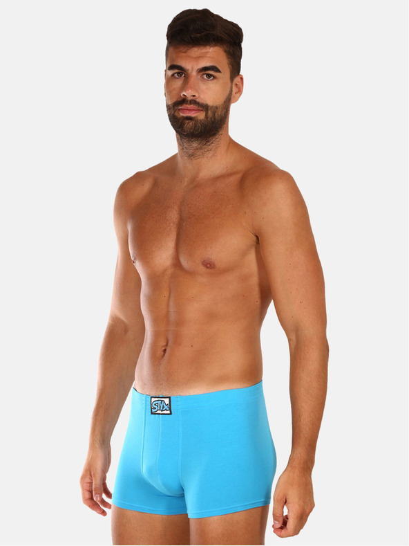 Styx Svetlomodré pánske boxerské šortky Styx