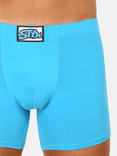 Styx Svetlomodré pánske boxerské šortky Styx
