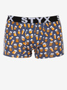 Styx Žlto-šedé pánske boxerky Styx so vzorom piva
