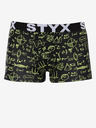 Styx Žlto-čierne pánske boxerky Styx Physics