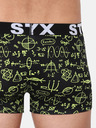 Styx Žlto-čierne pánske boxerky Styx Physics