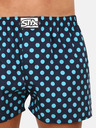 Styx Tmavomodré pánske bodkované šortky Styx