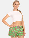 Styx Svetlozelené dámske vianočné šortky Styx Christmas Gingerbread
