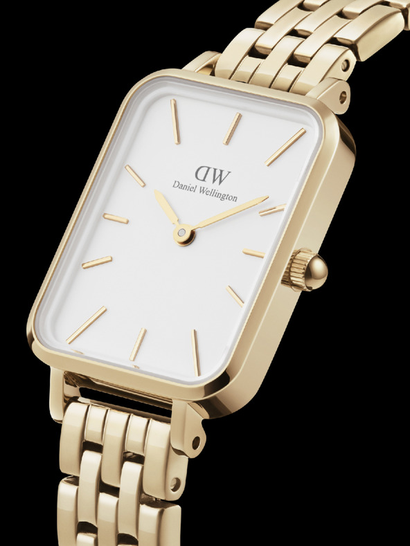 Daniel Wellington Dámske hodinky Daniel Wellington v zlatej farbe hodinky QUADRO