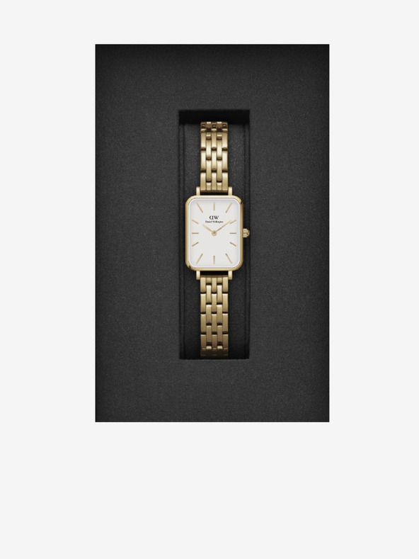 Daniel Wellington Dámske hodinky Daniel Wellington v zlatej farbe hodinky QUADRO