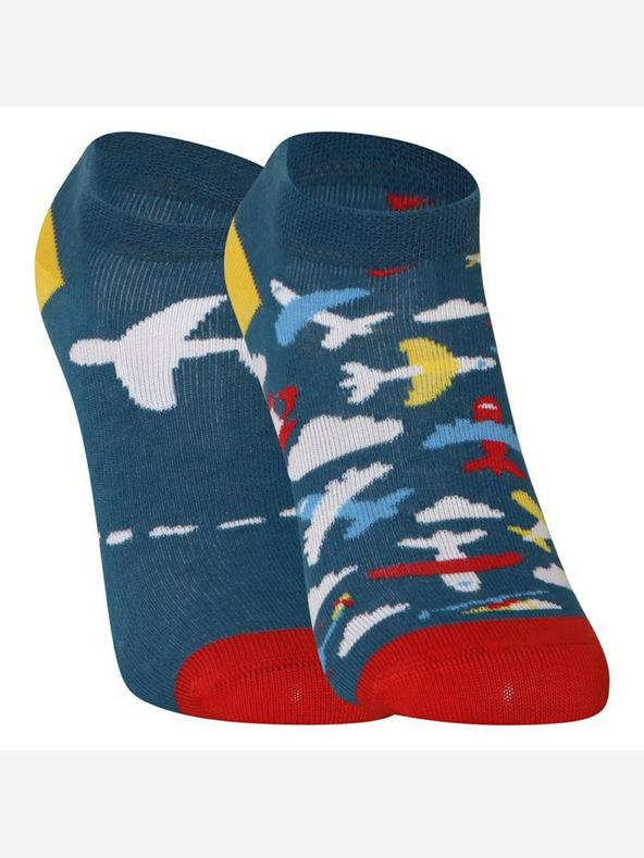 Dedoles Tmavomodré detské zábavné ponožky Dedoles Lietadlá