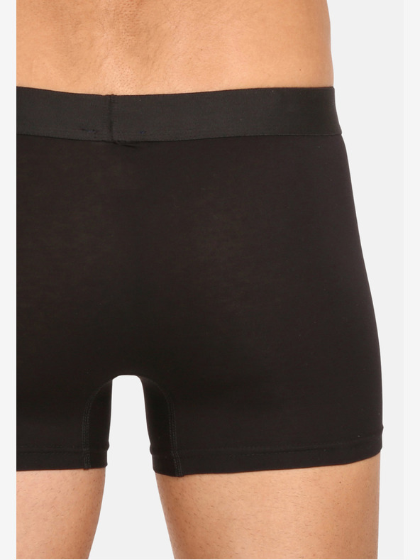 Nedeto Sada piatich pánskych plus size boxeriek Nedeto v čiernej farbe