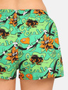 Styx Zelené dámske vzorované šortky Styx art Tropic