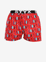 Styx Červené pánske vzorované šortky Styx Vzory