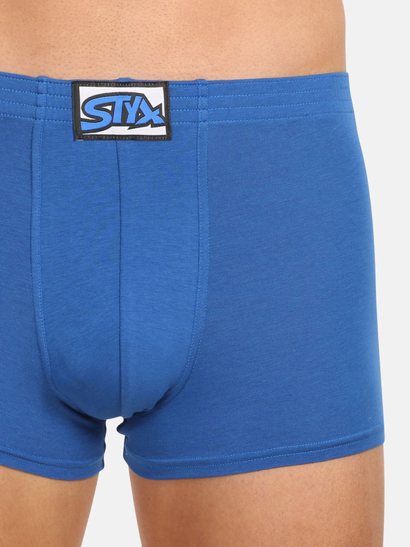 Styx Modré pánske boxerky Styx