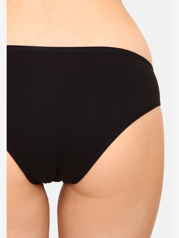 Nedeto Sada troch dámskych nohavičiek v modrej, červenej a čiernej farbe Nedeto