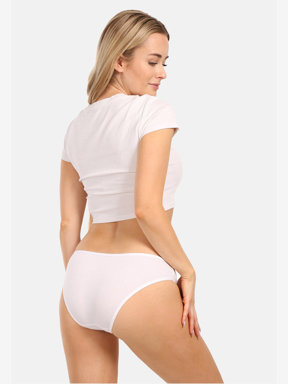 Nedeto Sada troch dámskych nohavičiek v modrej, červenej a bielej farbe Nedeto