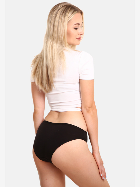 Nedeto Sada troch dámskych nohavičiek v bielej, ružovej a čiernej farbe Nedeto