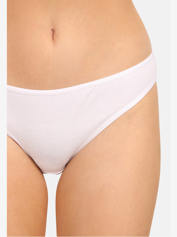 Nedeto Sada piatich dámskych nohavičiek v bielej, ružovej a čiernej farbe Nedeto