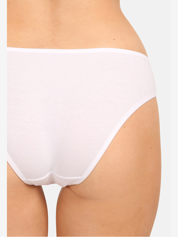 Nedeto Sada piatich dámskych nohavičiek v bielej, ružovej a čiernej farbe Nedeto