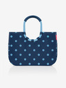 Reisenthel Tmavomodrá dámska bodkovaná taška Reisenthel Loopshopper L Frame Mixed Dots