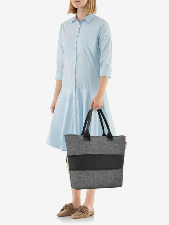Reisenthel Taška Reisenthel Shopper E1 Gray Gray Striped Shopper Bag