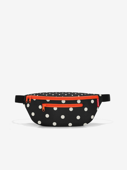 Reisenthel Červeno-čierna dámska taška s bodkami Reisenthel Beltbag M Mixed Dots