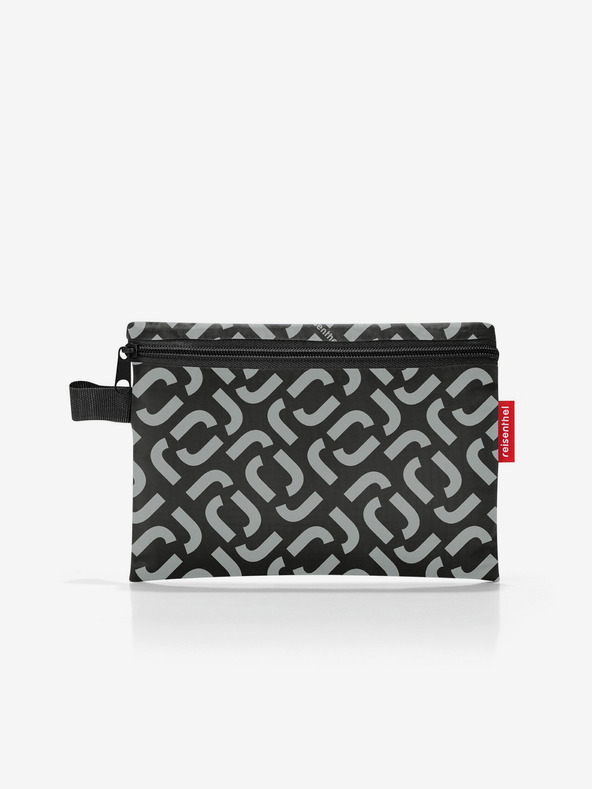 Reisenthel Sivo-čierna vzorovaná skladacia cestovná taška Reisenthel Mini Maxi Signature