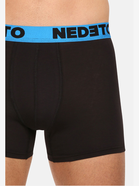 Nedeto Súprava piatich pánskych boxeriek v čiernej farbe Nedeto