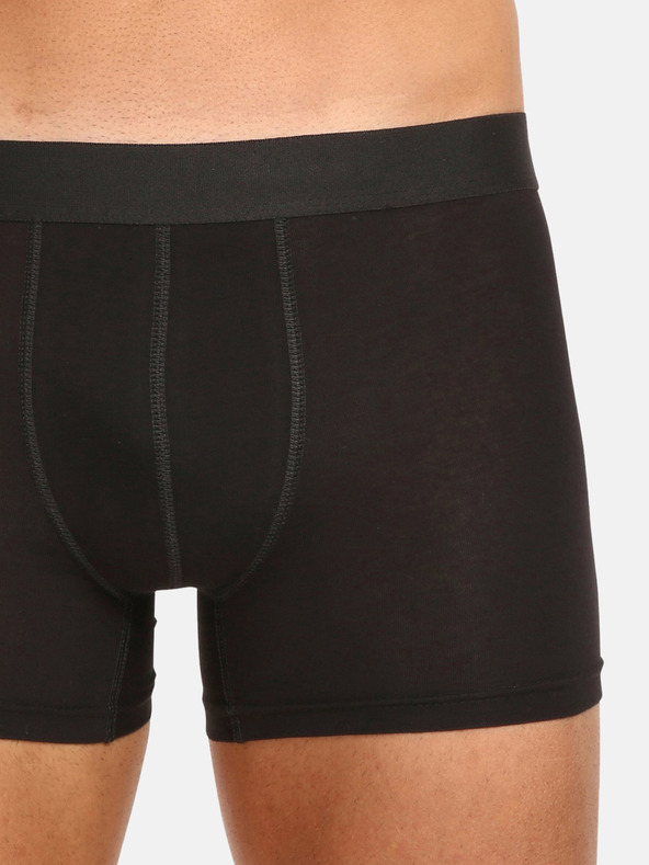 Nedeto Súprava troch pánskych boxeriek v čiernej farbe Nedeto