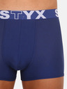 Styx Súprava troch pánskych boxeriek v tmavomodrej farbe STYX