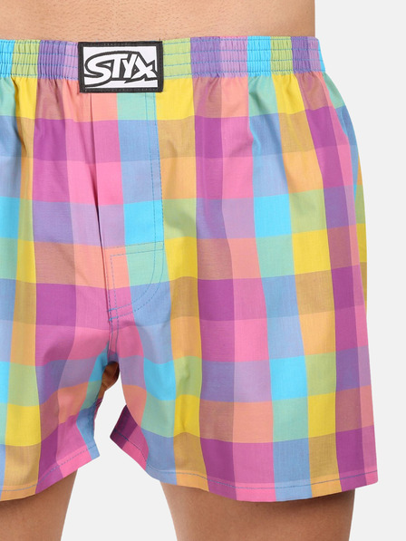 Styx Súprava troch kusov - pánske šortky Styx classic elastické viacfarebné