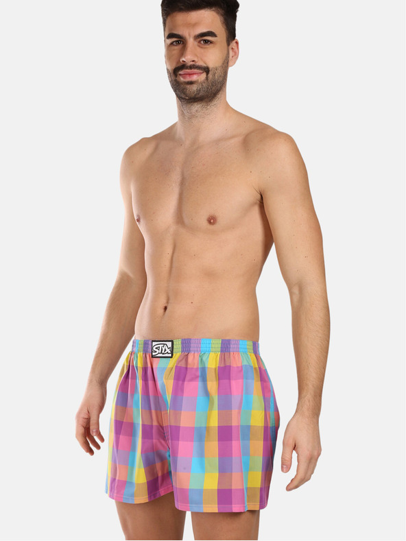 Styx Súprava troch kusov - pánske šortky Styx classic elastické viacfarebné