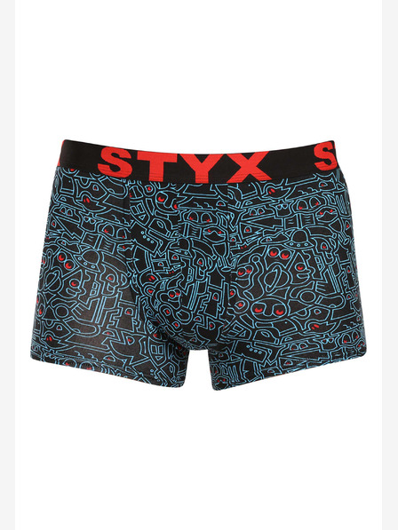 Styx Styx pánske boxerky Styx umelecké športové gumové nohavičky s čmáranicou (G1256/2)