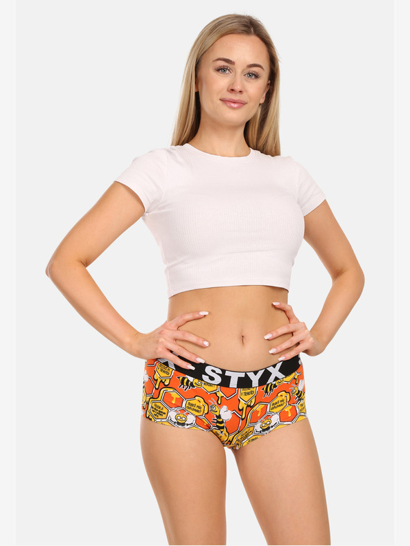 Styx Sada troch - dámske nohavičky Styx art s nohavičkou viacfarebné