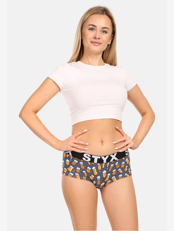 Styx Sada troch - dámske nohavičky Styx art s nohavičkou viacfarebné