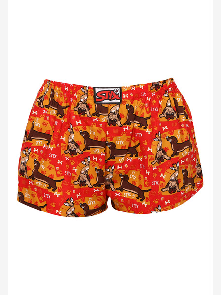Styx Dámske klasické elastické šortky Styx art dogs