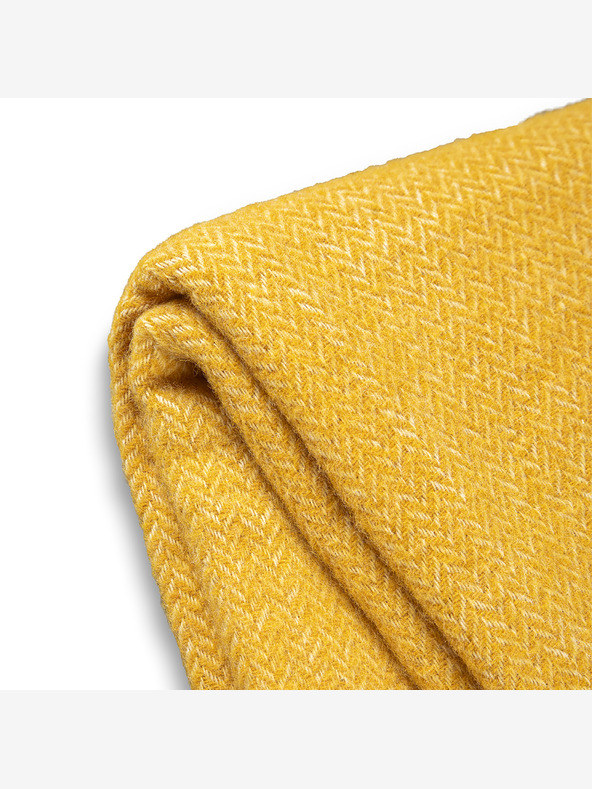 Balkanova Vlnená deka Elma I - horčicovo žltá