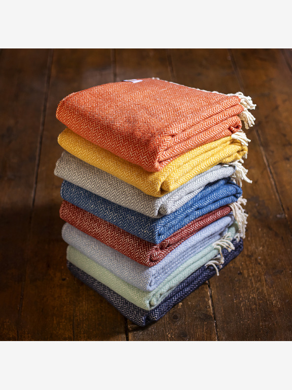 Balkanova Vlnená deka Elma I - horčicovo žltá