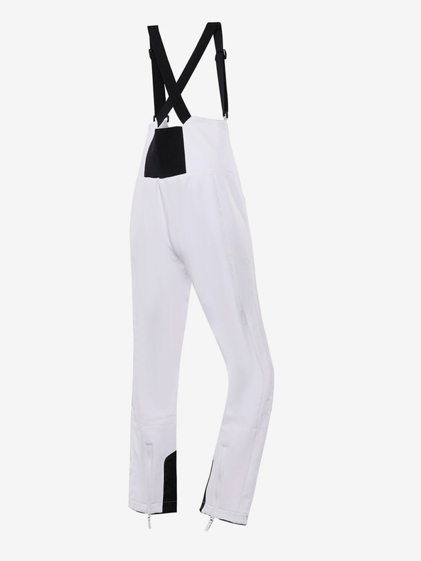 ALPINE PRO Dámske lyžiarske softshellové nohavice s membránou ALPINE PRO GERANA white