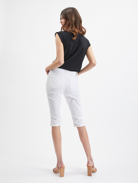 Orsay Biele trojštvrťové džínsy ORSAY