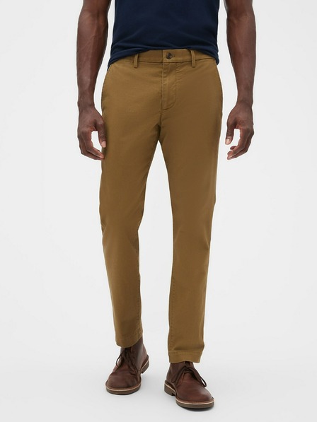 GAP Nohavice essential khaki skinny fit GapFlex GAP