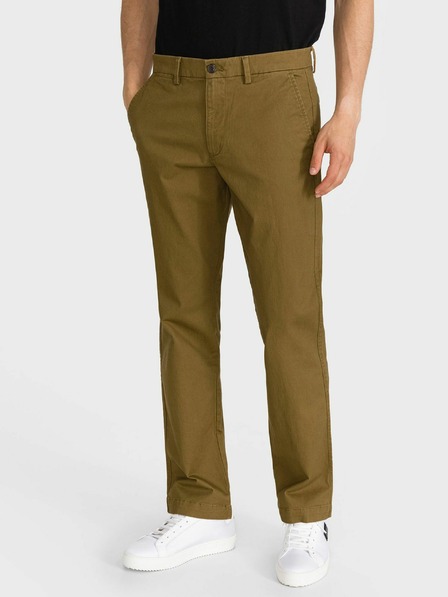 GAP Nohavice essential khaki straight fit GapFlex GAP