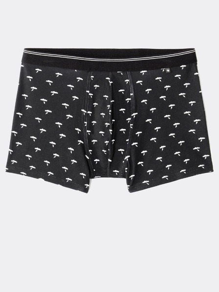 Celio Čierne pánske vzorované boxerky Celio Mitch
