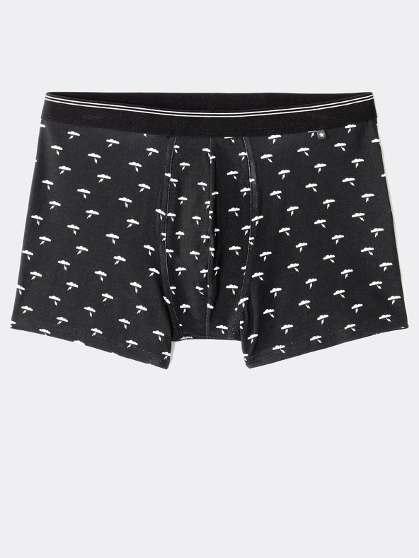 Celio Čierne pánske vzorované boxerky Celio Mitch
