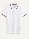 Celio Biele pánske polo tričko Celio Necetwo