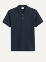 Celio Tmavomodrá pánska polokošeľa Celio