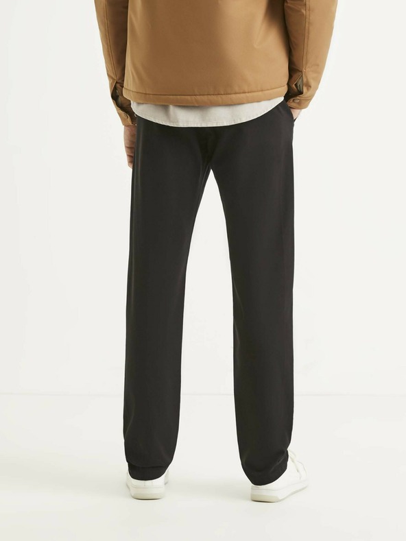 Celio Čierne pánske nohavice Celio