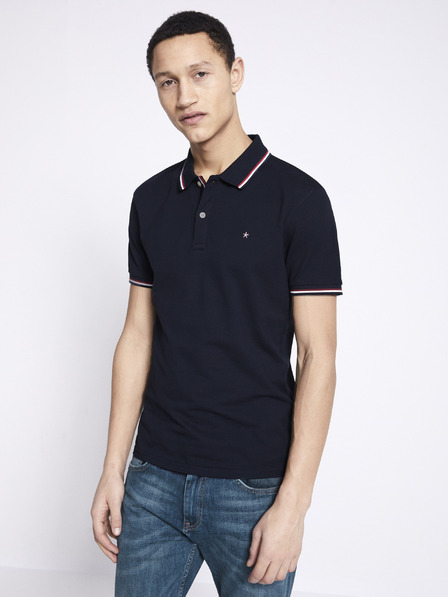 Celio Tmavomodrá polokošeľa Celio Necetwo