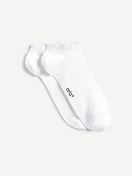Celio Biele ponožky Celio Minfunky